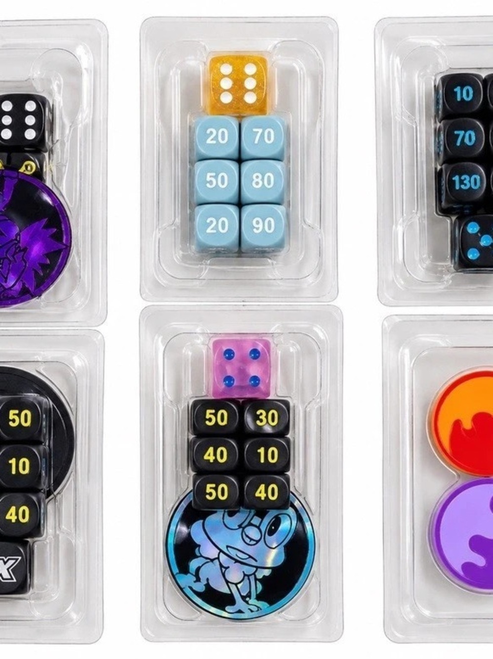 Pokémon TCG Elite Trainer Box Damage Counter Dice and Condition Markers Set TCG